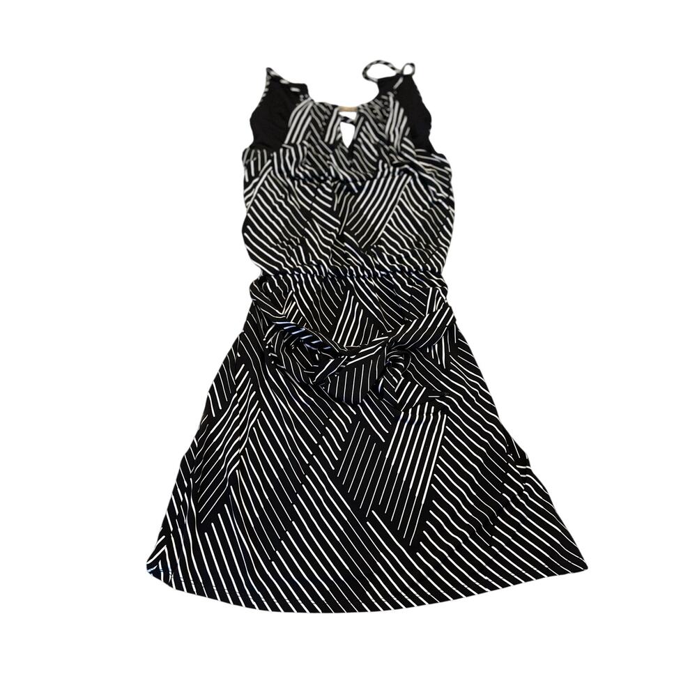White House Black Market geometric sleeveless dress size S